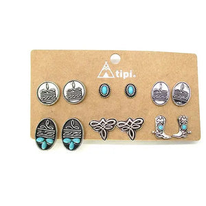 Western Mix 6 pack Earrings
