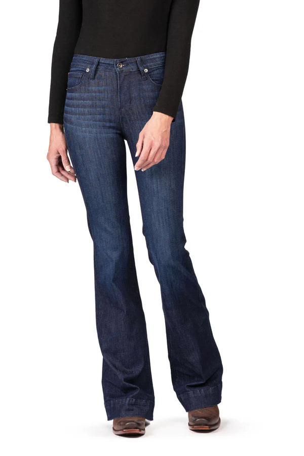 Bella Trouser Flare Deep Ocean Navy