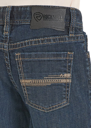 Straight Embossed Bootcut Dark Vitage