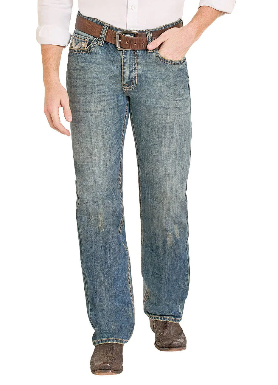 Mens Barb/Ladder Stitch EMB Bootcut