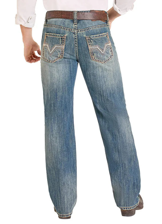 Mens Barb/Ladder Stitch EMB Bootcut