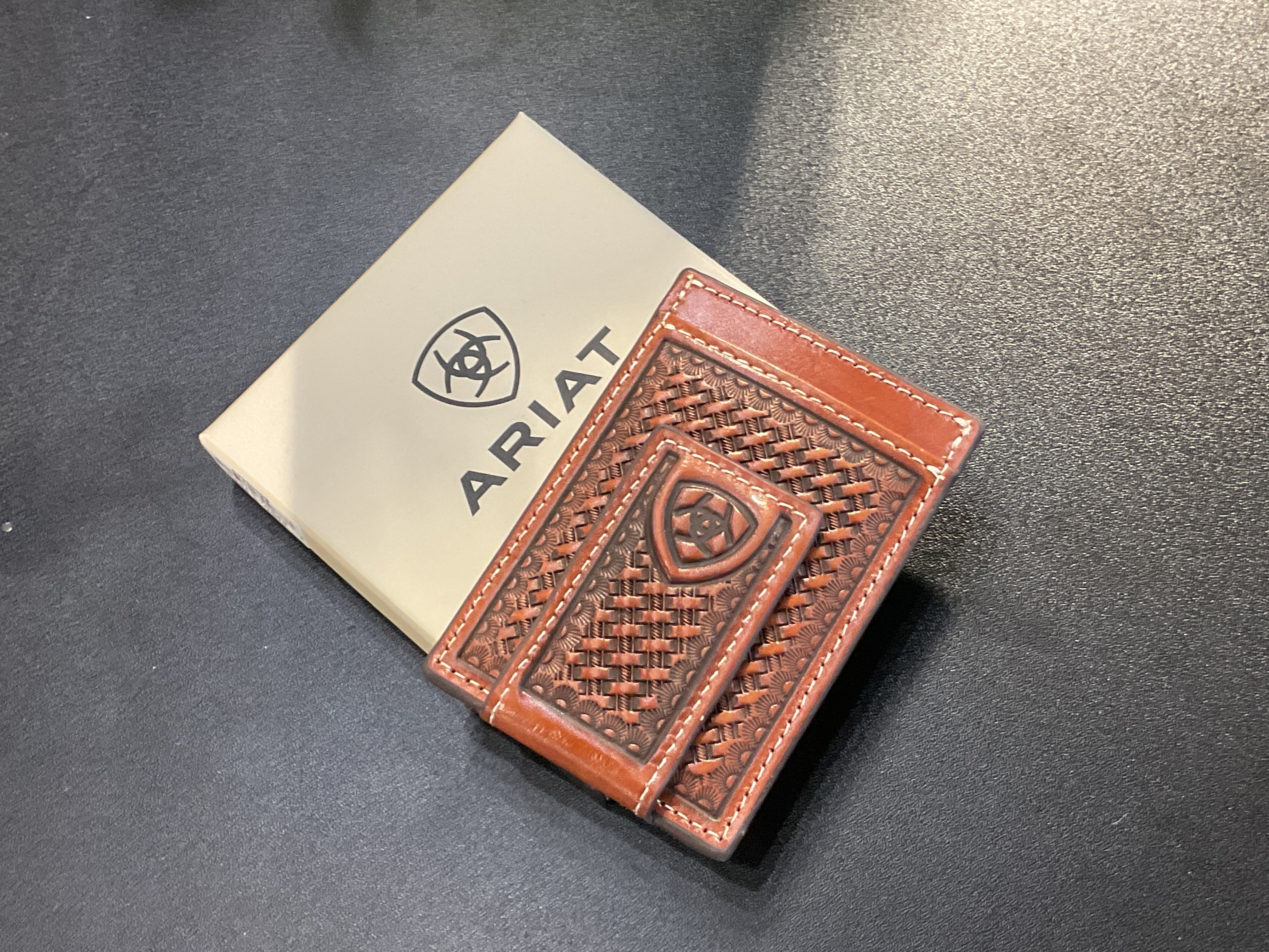 Basket Weave Money Clip-Ariat