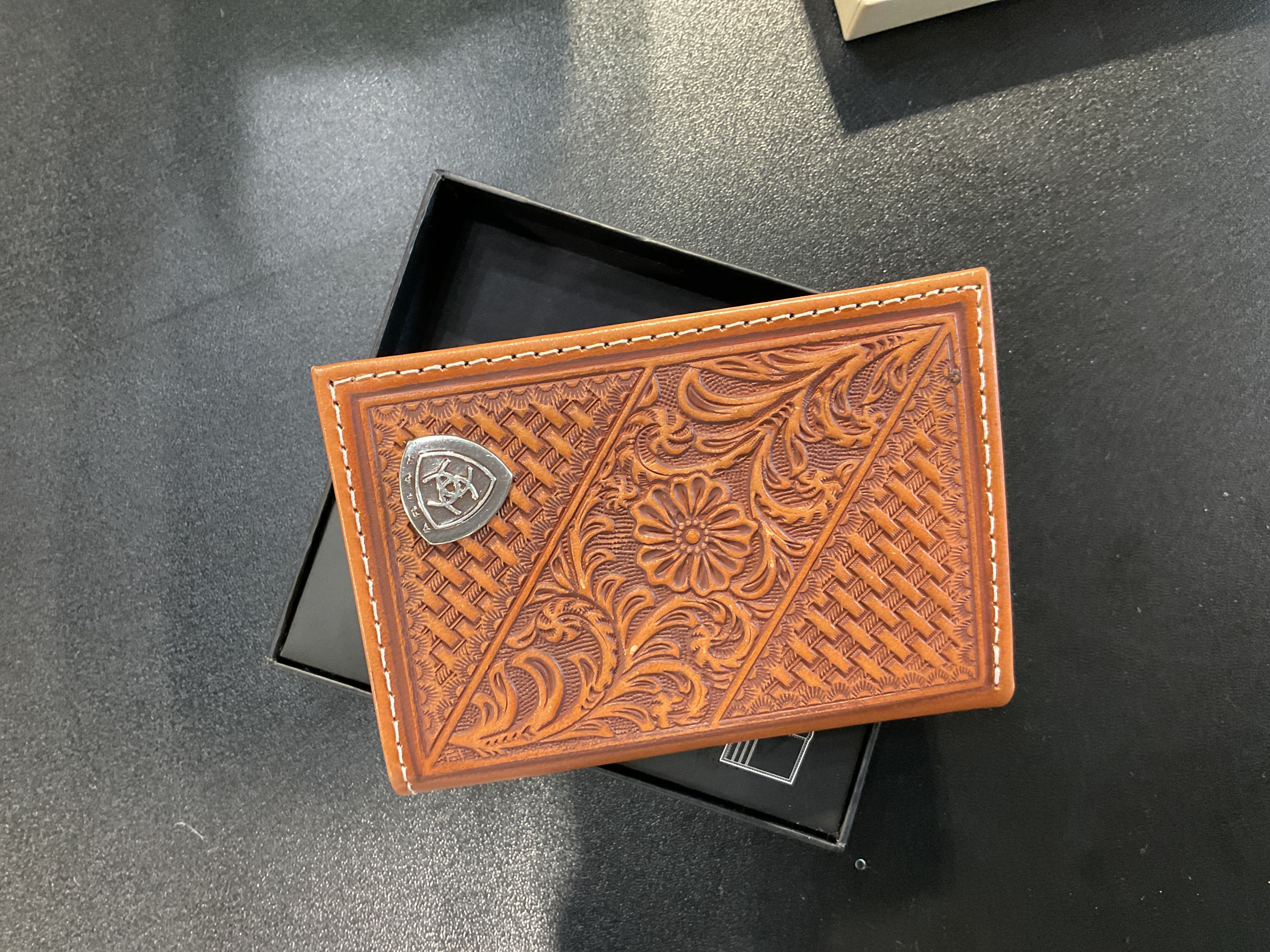 Basket Weave and floral trifold