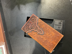 Rodeo Brown Ostrich Wallet