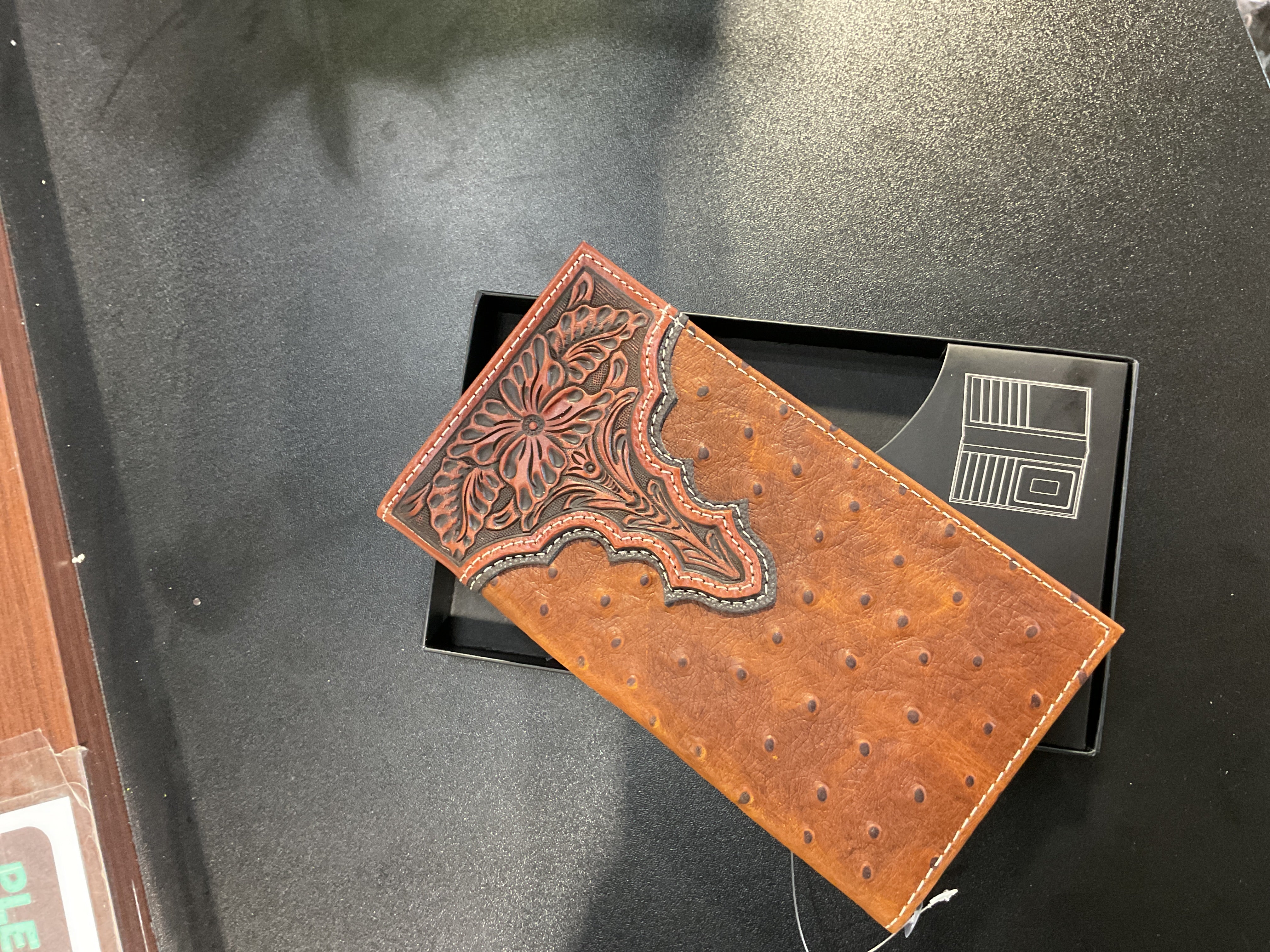 Rodeo Brown Ostrich Wallet