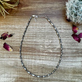 Mini Torpedo choker Sterling Silver Pearls