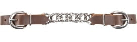 Curb Chain Retan Leather Straps Flat Chain