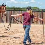 23' Lead Rope W/Bull Snap Black