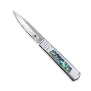 Gideon Hidden Release Abalone with Silver Bolster